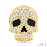 .15CTRDDM PETITE SKULL ER YG 10K-S*
